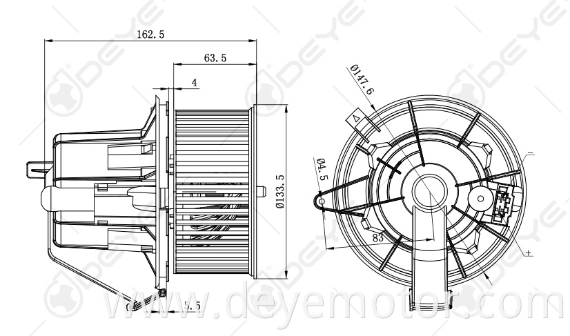 6441.CS cheap blower motor 12v for CITOREN C3 CITOREN DS3